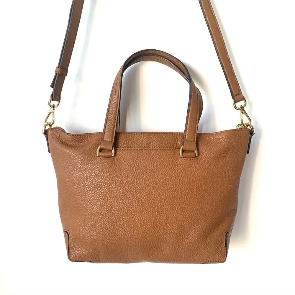 MICHAEL KORS MACKENZIE LEATHER SATCHEL ACORN